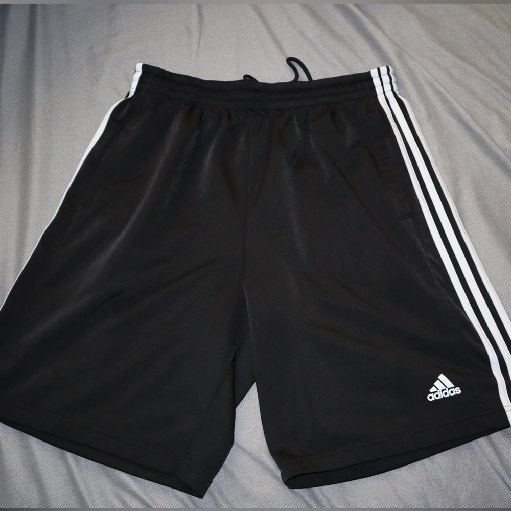 Black Adidas shorts, XL.